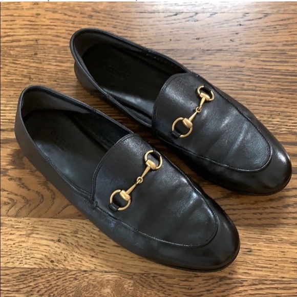 Gucci Brixton leather loafers Size 38.5 - Picture 1 of 9
